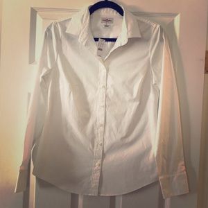 NWT J Crew Haberdashery white button down shirt S